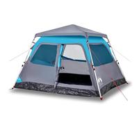 QJBSAVVA Tenda da Campeggio 4 Persone a Cupola Montaggio Rapido Blu