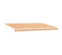 QJBSAVVA Tenda da sole gialla e arancione, 500 x 300 x 165 cm, con braccio articolato, per terrazza e giardino, retrattile, in poliestere e alluminio, manuale con meccanismo telescopico, per esterni