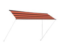 QJBSAVVA Tenda da Sole Retrattile 400x150 cm per Balcone e Terrazza | Tettoia parasole avvolgibile in poliestere con telaio in acciaio, ideale per creare ombra in giardino o in veranda.