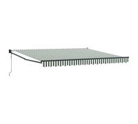 QJBSAVVA Tenda da sole retrattile con braccio articolato, 400 x 300 cm, tenda da sole per terrazza e balcone, ombra per il giardino, in alluminio e poliestere, stabile protezione dagli sguardi