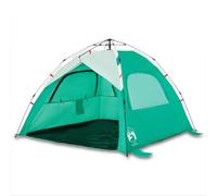 QJBSAVVA Tenda da spiaggia per 3 persone, colore verde mare, sistema Quick Release per montaggio rapido, 201 x 197 x 142 cm, protezione dal vento stabile con sacchi di sabbia e borsa per il trasporto