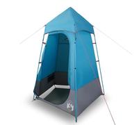 QJBSAVVA Tenda per WC e doccia, blu, 121 x 121 x 225 cm, tenda mobile per spogliatoio per campeggio e esterni, in poliestere con rivestimento in poliuretano, alta protezione dagli sguardi indiscreti