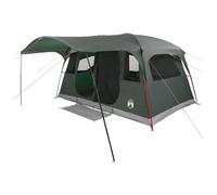 QJBSAVVA Tenda Tunnel da Campeggio 12 Posti Verde 427x305x205 cm