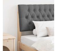 QJBSAVVA Testata grigio scuro 100×17×93,5 cm in legno di pino imbottito cuscino da parete camera da letto e camera degli ospiti