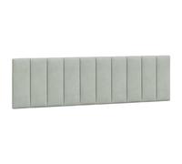 QJBSAVVA testata letto matrimoniale/singolo Testiera Letto Testate Letto Matrimoniale Testiere Letto Matrimoniale - Cuscino Testiera Grigio Chiaro 180 cm in Velluto per Decorazione Albergo