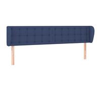QJBSAVVA Testiera ad Orecchio Imbottita Blu per Letto 163x23 cm | Schienale regolabile in altezza con morbida imbottitura per un valido supporto nella vostra camera da letto.