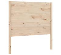 QJBSAVVA Testiera in legno di pino massiccio, 96 x 4 x 100 cm, stile rustico, per camera da letto e camera degli ospiti, design classico, testiera in legno non trattato come schienale