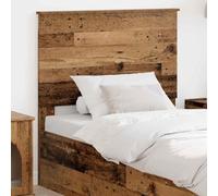 QJBSAVVA Testiera in legno vecchio, 90 cm, con linee moderne, robusto materiale in legno, 93 x 7 x 100 cm, schienale montato a parete, facile da pulire e durevole, per camera da letto, camera degli