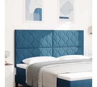 QJBSAVVA Testiera in velluto, 180 cm, blu scuro, regolabile in altezza, design moderno, rettangolare, montaggio a parete, durevole, per camera da letto, hotel e camera degli ospiti