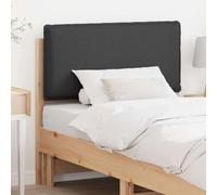 QJBSAVVA Testiera letto 105,5 x 84,5 cm in pino massiccio grigio scuro cuscino da parete imbottito con design moderno robusto e confortevole per camera da letto matrimoniale, letto singolo