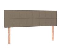 QJBSAVVA Testiera Letto in Tessuto Tortora 144x5x78/88 cm | Design elegante per camera da letto con altezza regolabile e imbottitura in schiuma per un supporto dorsale ottimale.