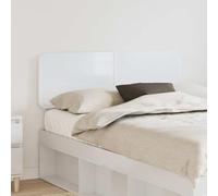 QJBSAVVA Testiera per letto 120 cm, colore bianco lucido, in legno, design moderno e minimalista, per camera da letto contemporanea, 123 x 3 x 100 cm, durevole e robusto per camera degli ospiti di