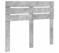 QJBSAVVA Testiera per letto da 123 cm di larghezza, in legno grigio cemento, design moderno, per camera da letto, pannello sottile come schienale dietro il letto, telaio, 123 x 3 x 100 cm