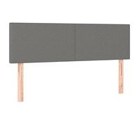 QJBSAVVA Testiere Letto 2 pz Grigio Scuro 144x5x78/88 cm