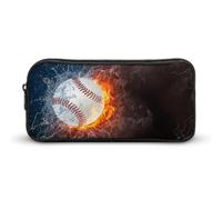 Qjjinxior Astuccio per matite, Aurora Starry Sky Space Starry Night SkyStationery Bag, borsa da viaggio d'affari o piccola cassetta degli attrezzi, borsa per il trucco per ragazze, Pallone da baseball