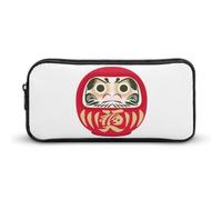 Qjjinxior Astuccio per matite, blu con mongolfiera, borsa da viaggio d'affari o piccola cassetta degli attrezzi, borsa per il trucco per ragazze, Fortuna Daruma, 22*12*5cm, Astuccio