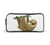 Qjjinxior Astuccio per matite, tema nautico semplice AnchorsBorsa da cancelleria, borsa da viaggio d'affari o piccola cassetta degli attrezzi, borsa per il trucco per ragazze, Brodo della foresta