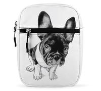 Qjjinxior Borsa a tracolla, borsa a tracolla con pappagallo, piccola borsa multiuso per lavoro, viaggi d'affari, Bulldog francese., Taglia unica