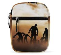Qjjinxior Borsa a tracolla, borsa a tracolla Zombies Dead Men Walking Body at Night Borsa a tracolla multiuso piccola per lavoro viaggi d'affari, Zombies Dead Men Walking Body at Night, Taglia unica