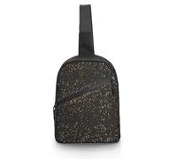 Qjjinxior Borsa a tracolla, divertente borsa a tracolla con avocado, borsa a tracolla per viaggi, shopping, sport, Bagliore nel buio costellazioni mezzanotte, Taglia unica, Classico