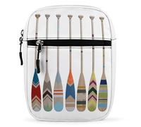 Qjjinxior Borsa a tracolla, strana borsa a tracolla colorata a forma di pollo, multiuso, piccola borsa a tracolla per lavoro, viaggi d'affari, Pagaia per canoa, Taglia unica