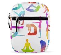 Qjjinxior Borsa a tracolla, strana borsa a tracolla colorata a forma di pollo, multiuso, piccola borsa a tracolla per lavoro, viaggi d'affari, Ginnastica, Taglia unica