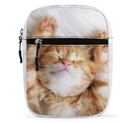 Qjjinxior Borsa a tracolla, strana borsa a tracolla colorata a forma di pollo, multiuso, piccola borsa a tracolla per lavoro, viaggi d'affari, Motivo unghie gatto, Taglia unica