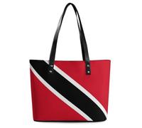 Qjjinxior Borsa tote da donna, borsa a mano colorata con cane levriero, borsa a tracolla da donna per lavoro quotidiano viaggi, Bandiera Trinidad e Tobago, 29*34*14cm