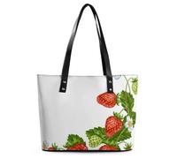 Qjjinxior Borsa tote da donna, borsa a mano colorata con cane levriero, borsa a tracolla da donna per lavoro quotidiano viaggi, Fragola, 29*34*14cm
