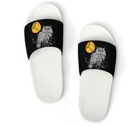 Qjjinxior Cavalier King Charles Spaniel, pantofole antiscivolo per uomo e donna, ciabatte da doccia, Bianco Stile 1, 40 2/3 EU