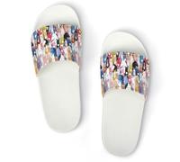 Qjjinxior Cavalier King Charles Spaniel, pantofole antiscivolo per uomo e donna, ciabatte da doccia, Bianco Stile 6, 36 1/3 EU