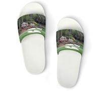 Qjjinxior Ciabatte antiscivolo per campo da golf, per uomini e donne, ciabatte da doccia, Colore: bianco., 41 1/3 EU
