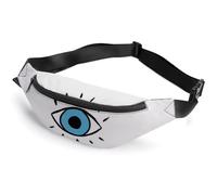 Qjjinxior Marsupio con bandiera del Sud Africa, marsupio regolabile per corsa, camminata, escursionismo, Evil Eye, 36*15cm
