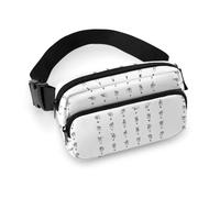 Qjjinxior Marsupio con coccinella divertente, regolabile, per corsa, camminata, escursionismo, Lingua dei segni alfabeto, 20x13cm