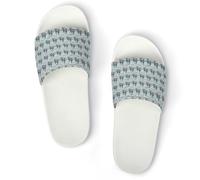 Qjjinxior Pantofole antiscivolo a forma di lontra marina innamorata per uomini e donne, ciabatte da doccia, Colore: bianco., 41 1/3 EU