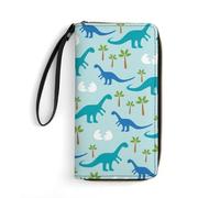 Qjjinxior Portafoglio in pelle, Antelope CanyonWallet, con corda, di piccole dimensioni e grande capacità, facile da trasportare, Dinosauri Anime Carino, 19.7x10.5cm, Moderno