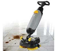 QJJML Lavapavimenti A Batteria, Macchina Professionale per La Pulizia dei Pavimenti da 43 Cm (17"), 3 in 1: Lavaggio E Asciugatura, Batteria Ricaricabile da 36 V/10 Ah. Gray