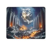 QJKFDHG Hell and Heaven - Tappetino per mouse con base antiscivolo, esteso per ufficio e giochi, base in gomma da 3 mm, lavabile in lavatrice, perfetto per computer, laptop, PC e console