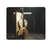 QJKFDHG Splendido tappetino per mouse con stampa violoncello con base antiscivolo, tappetino da scrivania esteso per ufficio e giochi, base in gomma da 3 mm, lavabile in lavatrice, perfetto per