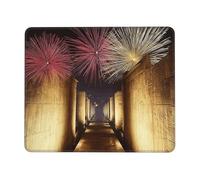QJKFDHG Tappetino per mouse stampato con antiche città persiane con base antiscivolo, tappetino da scrivania esteso per ufficio e giochi, base in gomma da 3 mm, lavabile in lavatrice, perfetto per