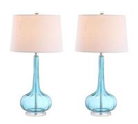 QJRGUY 28.5" Teardrop Lamp Grigio, Ideale per la Camera da Lettura e Il Gabinetto - 2 Pari - Portatile con Controllo Remoto