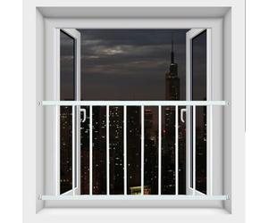 QJSZMEI Griglia di sicurezza per finestra (60 x 100 cm, bianco)