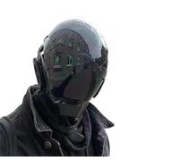 QJYZHAN Cyberpunk Futuristic Techwear Helmet Cool Cyber Maschera Cosplay Accessori Halloween Full Face