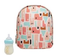 Qkbuza Borsa per la conservazione del latte materno, borsa per bottiglie da viaggio, Borsa portabottiglie da viaggio isolata, Borsa portaoggetti portatile, borsa compatta per bottiglia di latte per la