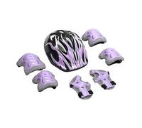 Qkbuza Casco e imbottiture per bambini, set protettivo per bambini - Kit di casco e imbottiture regolabili per baseball, hockey, skateboard, breakdance, bici, sport all'aria aperta, ragazzi e ragazze