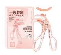 Qkbuza Cursore per ciglia, cursore per ciglia per gli occhi, rosa traslucido rosa, strumento per il trucco da donna, strumento per separare le ciglia, prodotti per curling per gli occhi per non
