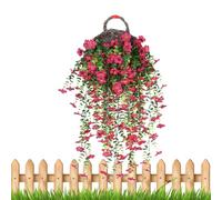 Qkbuza Fiori Artificiali di Gloria del Mattino | Aspetto Realistico - Realistici per Cortile, Patio, Balconi, Parete, Portico, Portico, Gazebo in Primavera e Autunno