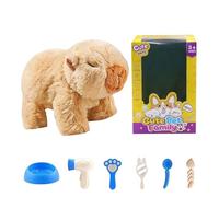 Qkbuza Giocattolo Elettronica Capybara | Dolce Realistico | Peluche Robotizzato Camminando E Saltando - per Ragazze Ragazzi Camera Soggiorno Viaggi