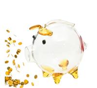 Qkbuza, Maiale Trasparente,Economia | Mini Trasparente infrangibile, novità, coltiva Concetti di Gestione Finanziaria