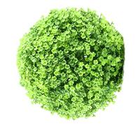 Qkbuza Palle artificiali in PVC verde fiori artificiali piante finte per esterni rotonde finte palline di bosso finto resistente ai raggi UV pianta di simulazione per balcone giardino matrimonio
